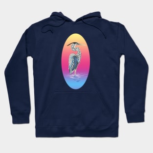 Great Blue Heron Totem Animal Hoodie